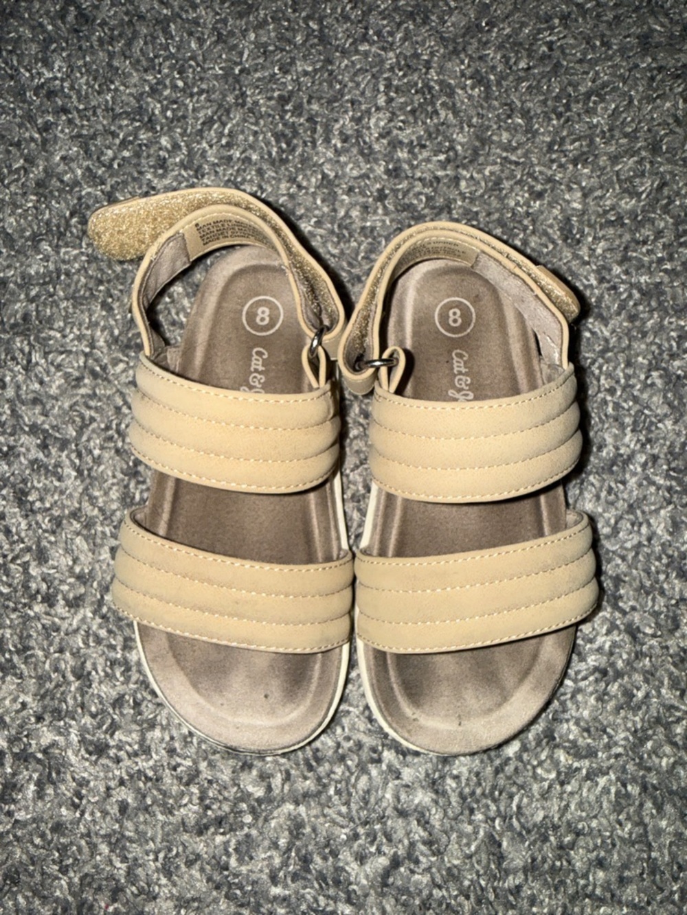 Cat & Jack Beige Strappy Sandals